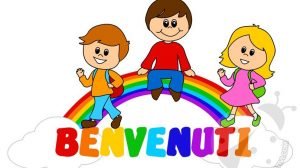 cartello benvenuti bambini