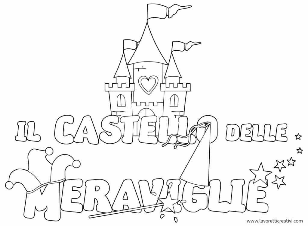 Scritta Il castello delle meraviglie da stampare