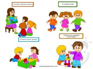 Regole della classe con disegni
