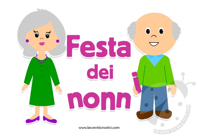 scritta festa nonni