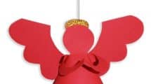Decorazioni Natale Angelo 3D da appendere