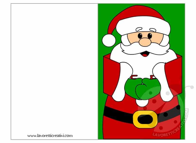 biglietto 3D pop-up per vacanze Biglietto di auguri di Natale con Babbo Natale sulle vacanze di Natale amore famiglia sorpresa da viaggio Natale 