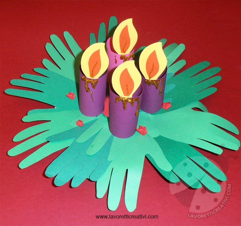 Corona dell'Avvento per bambini Lavoretti Creativi Corona dell'Avvento per bambini Lavoretti Creativi