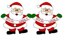 festone natalizio babbo natale 1