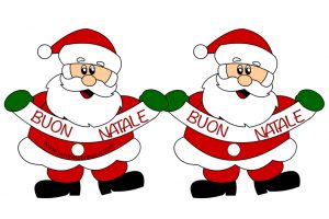 festone natalizio babbo natale 1