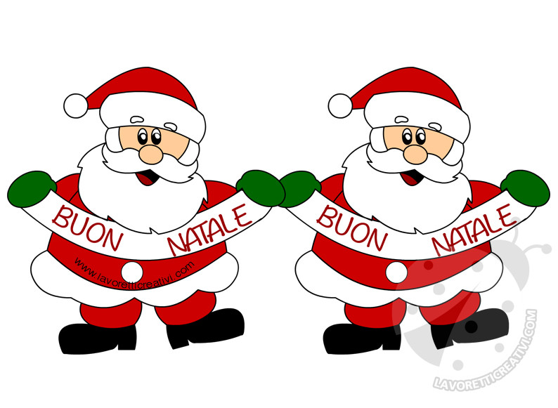 festone natalizio babbo natale 1