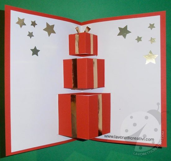 Biglietto pop up di Natale per bambini