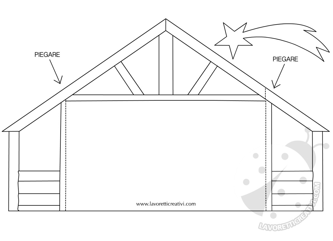 capanna presepe di carta