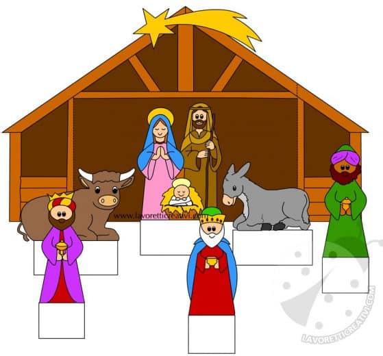 Presepe di carta da ritagliare 8 capanna presepe2
