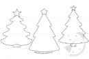 Cartamodelli alberi di Natale da stampare