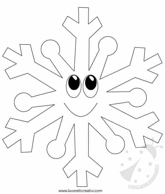 Disegni Inverno Per Bambini Fiocchi Di Neve Da Colorare