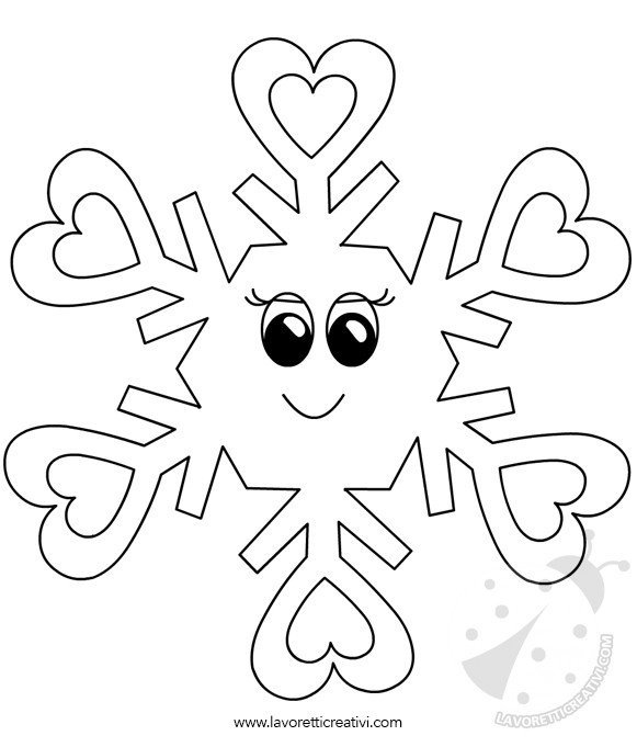 Disegni Inverno Per Bambini Fiocchi Di Neve Da Colorare