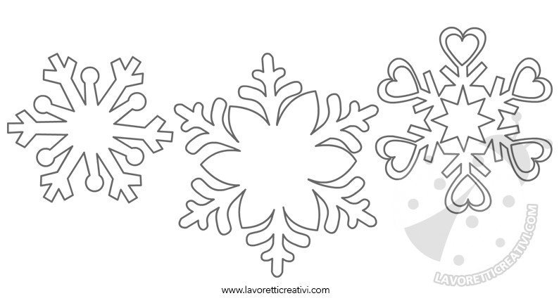 Disegni Di Natale Fiocchi Di Neve.Fiocchi Di Neve Disegni Da Stampare E Ritagliare