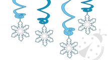 decorazioni spirale fiocchi neve