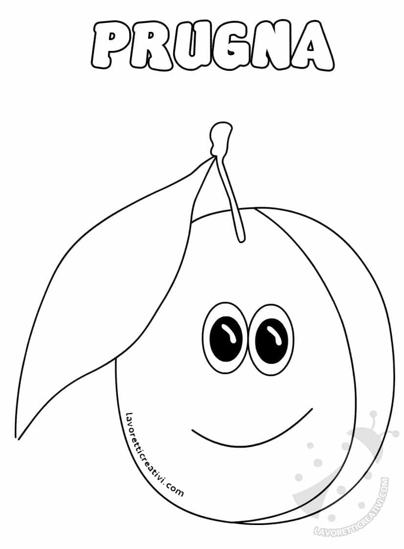 Frutta Disegni da colorare per bambini Frutta colorata da stampare Annunci