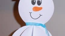 pupazzo neve 3d addobbi inverno