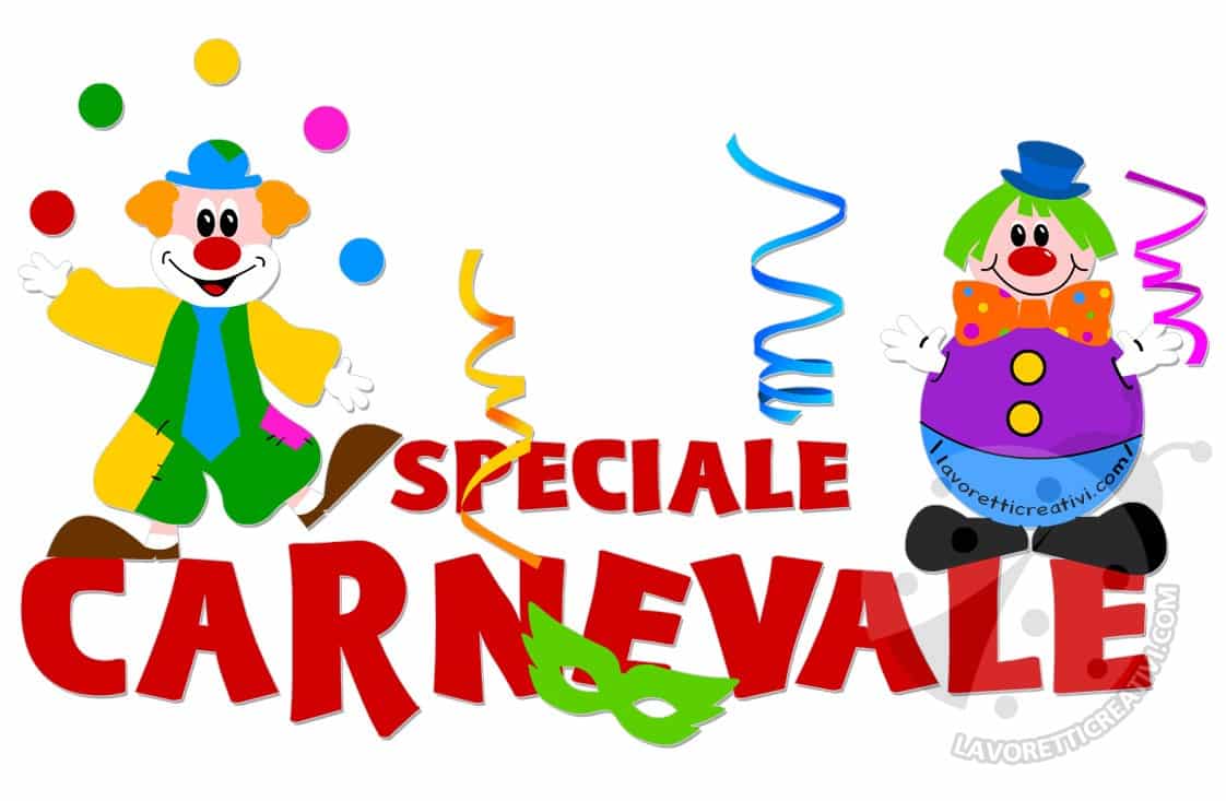 Speciale Carnevale addobbi e lavoretti per bambini