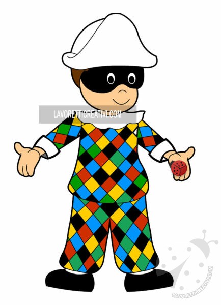 arlecchino costume