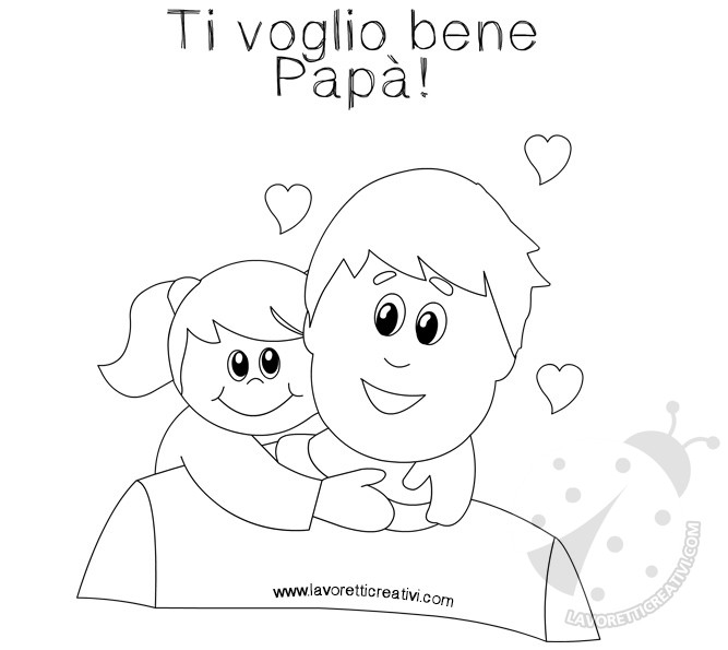 disegni da colorare per la festa del papà