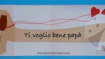 Biglietto pop up Festa del Papà con bassotto
