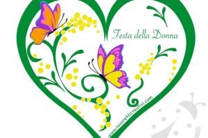 cuore festa donna biglietto