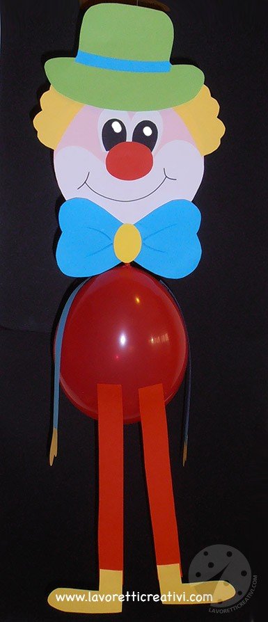 Come addobbare l'aula per Carnevale Pagliaccio con palloncino