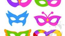 set maschere carnevale