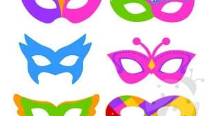 set maschere carnevale