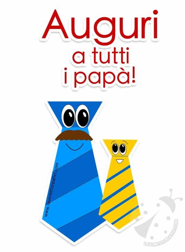 Festa Del Papà Biglietti Da Stampare Auguri Festa del Papà Immagini da stampare | Lavoretti Creativi