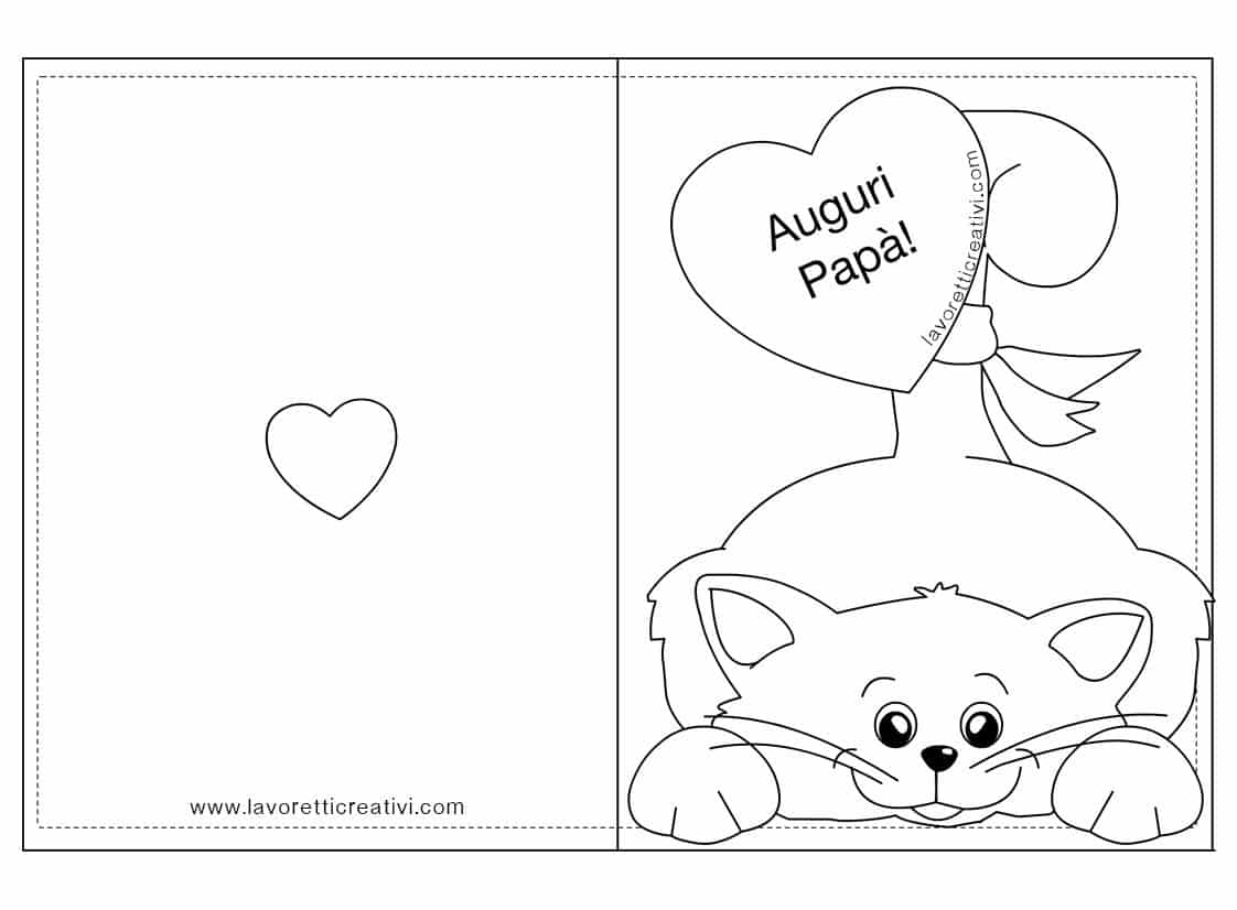 Biglietti Da Colorare Per La Festa Del Papa