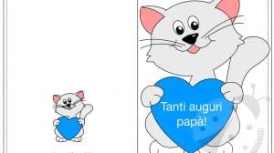 biglietto festa papa gatto cuore1