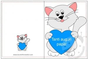 biglietto festa papa gatto cuore1
