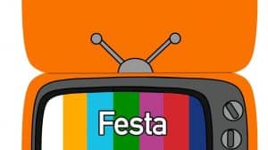 biglietto festa papa televisore