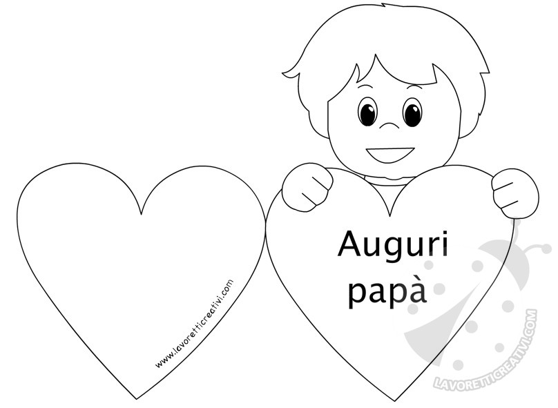 biglietto papa cuore bambino2