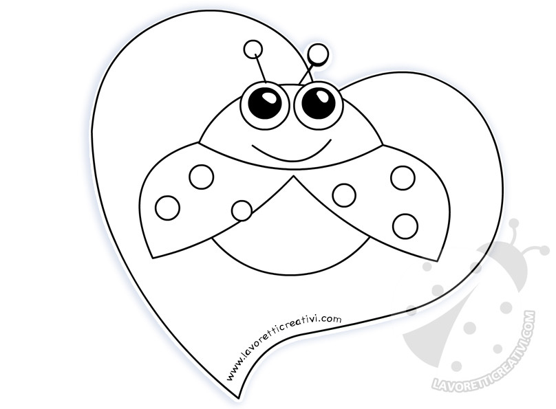 decorazione cuore coccinella 1
