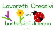 lavoretti bastoncini legno