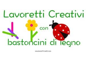 lavoretti bastoncini legno