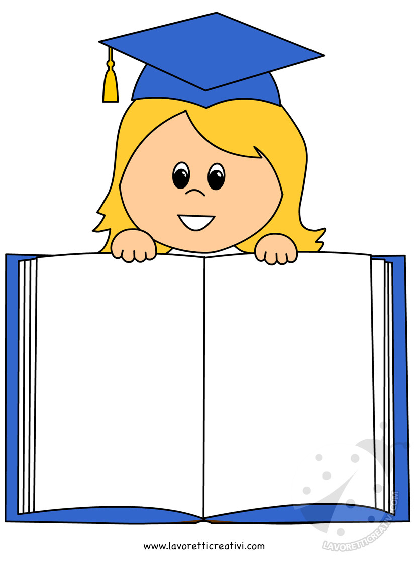 Fine Anno Scolastico Bambini con libro aperto