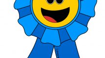 coccarda fine anno scolastico blu 1
