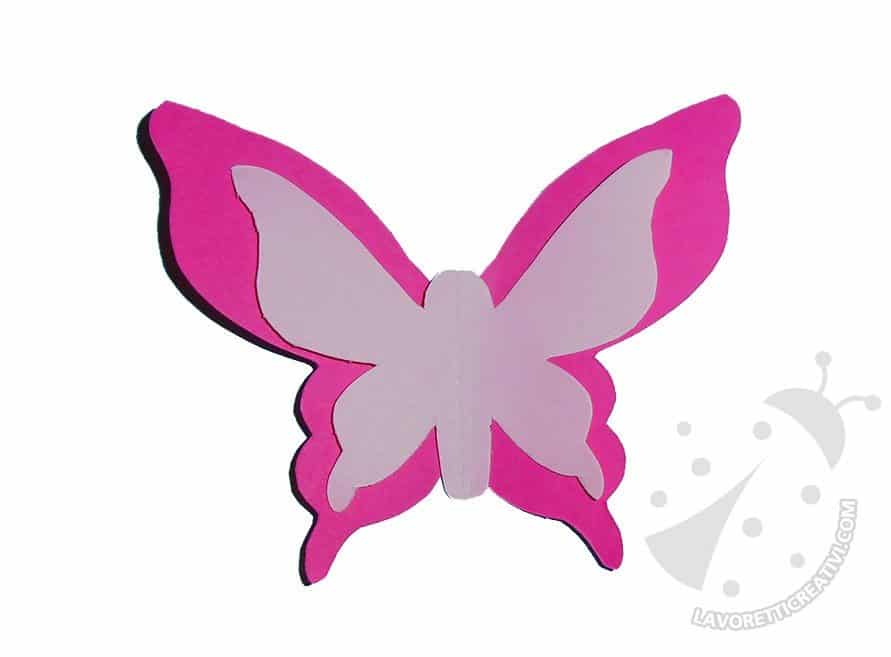 farfalla rosa 3d 2