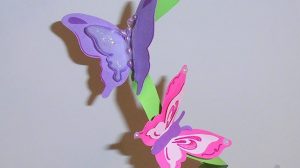 farfalla rosa 3d