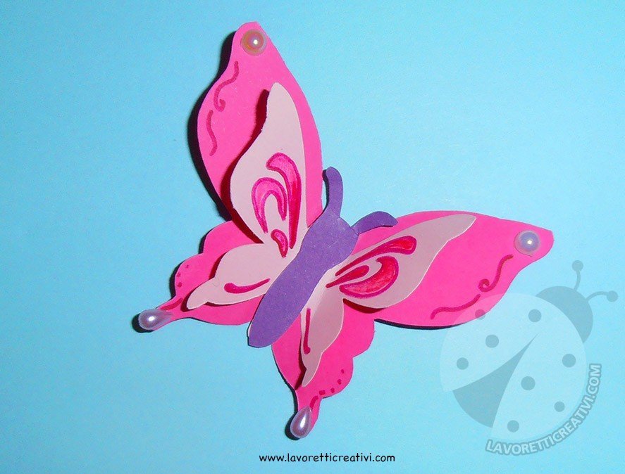 farfalla rosa 3d 7