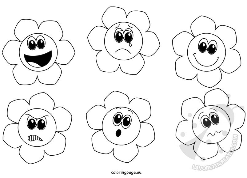 Fiori Delle Emozioni Da Colorare Lavoretti Creativi