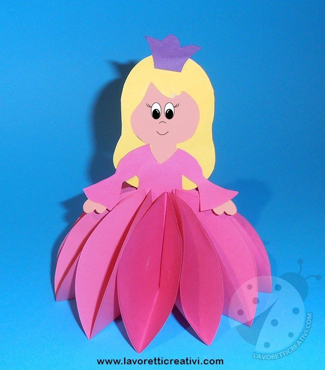 principessa carta 3d