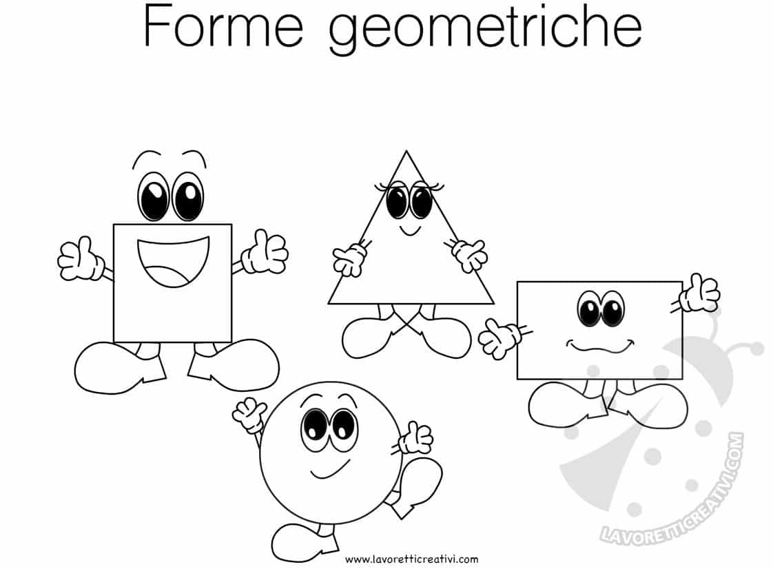 Forme geometriche da colorare