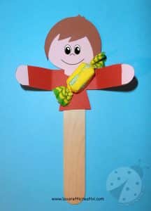 Lavoretto di benvenuto a forma di bambino