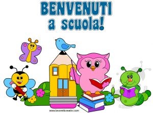 Cartello Benvenuti a scuola