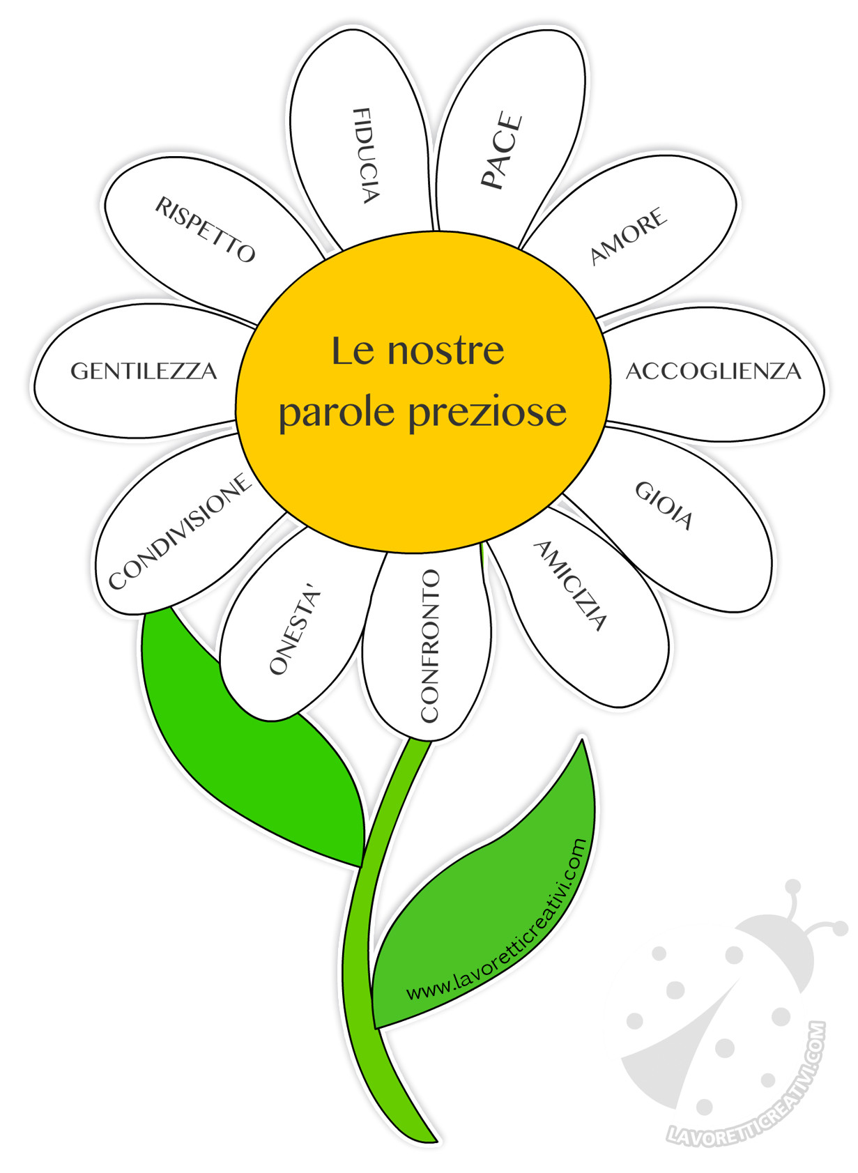 fiore parole preziose