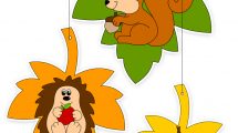 addobbi autunno foglie disegni 1