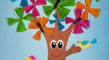 cartellone scuola albero farfalle1